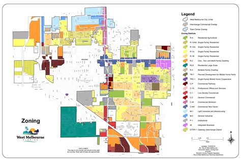 map of west melbourne florida|west melbourne fl zoning map.